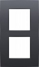 Afdekplaat tweevoudig 60 anthracite Niko 133-76200