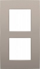 Afdekplaat tweevoudig 60 bronze Niko 134-76200