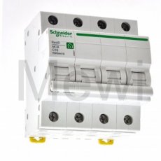 Automatische zekering Schneider 3P+N 16A 3kA C-curve