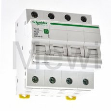 Automatische zekering Schneider 3P+N 20A 3kA C-curve
